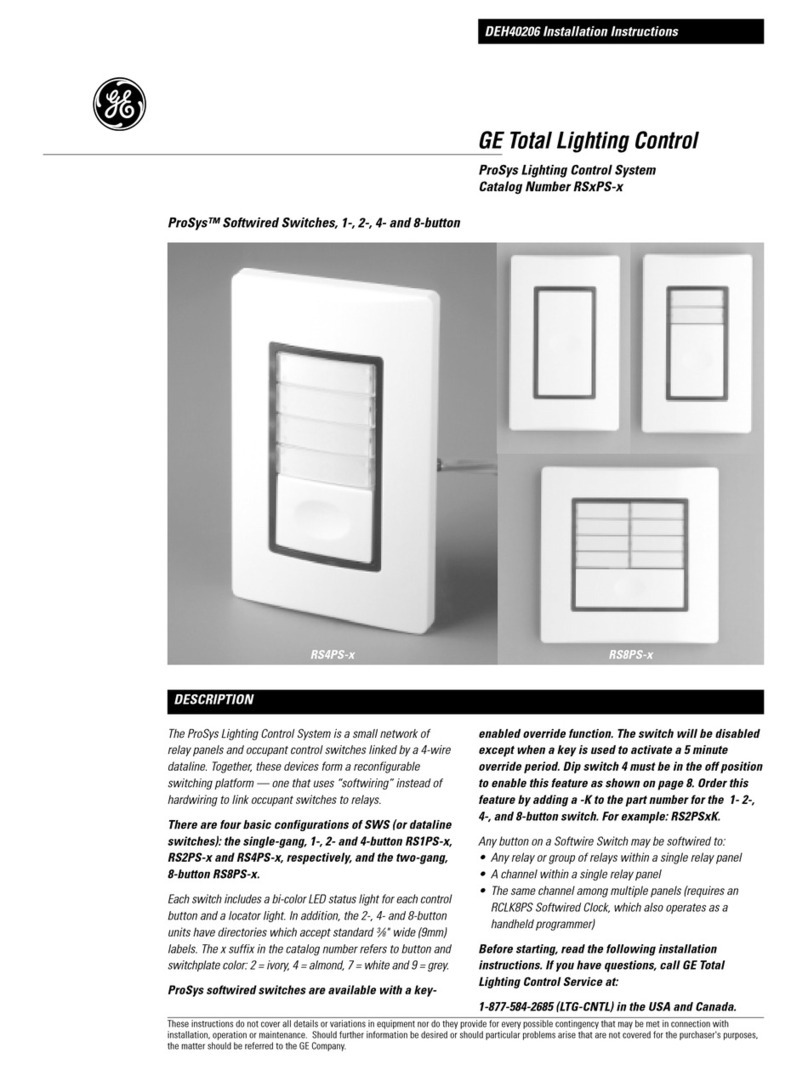 GE ProSys DEH40206 User manual