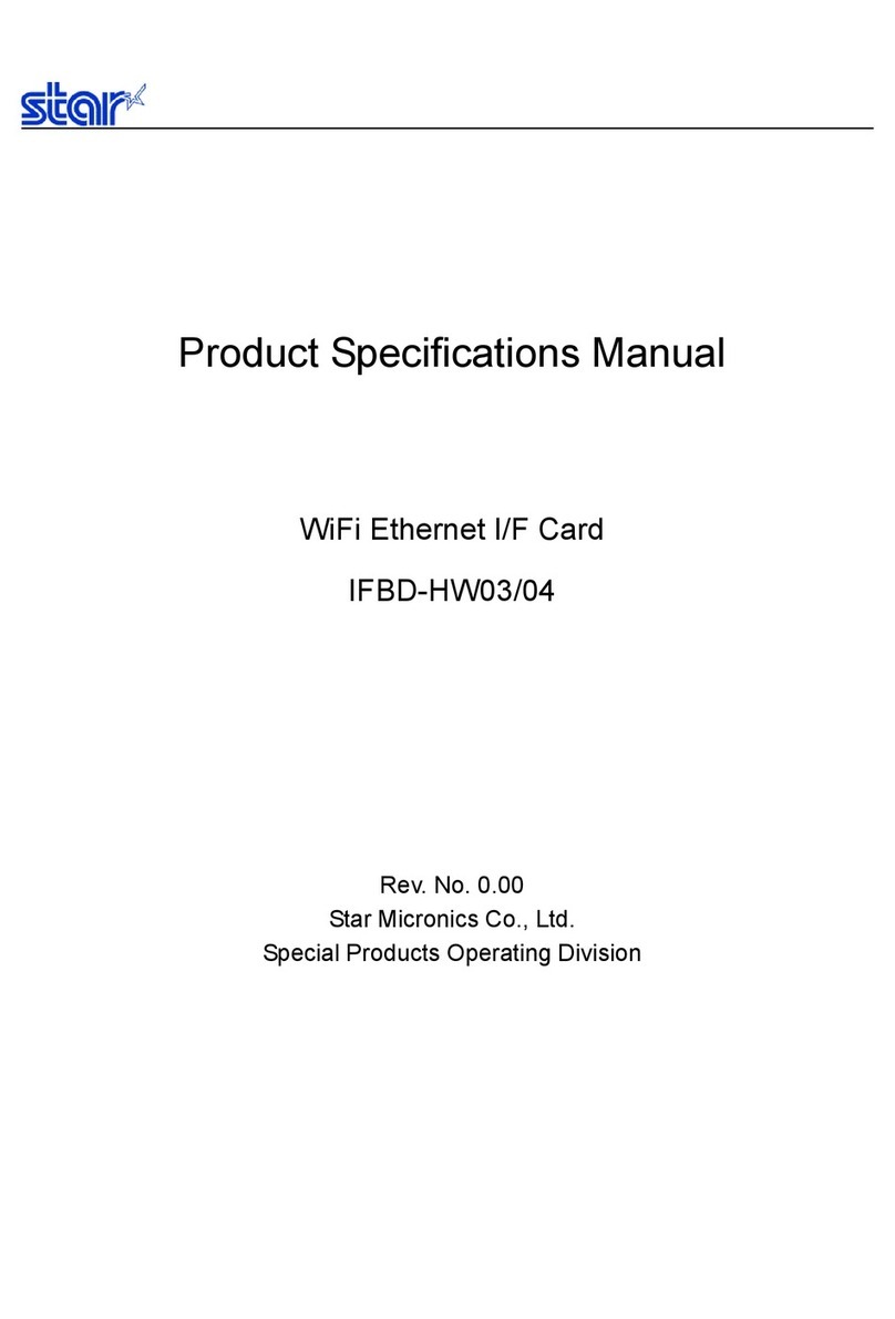 Star Micronics IFBD-HW03/04  s Product specifications manual