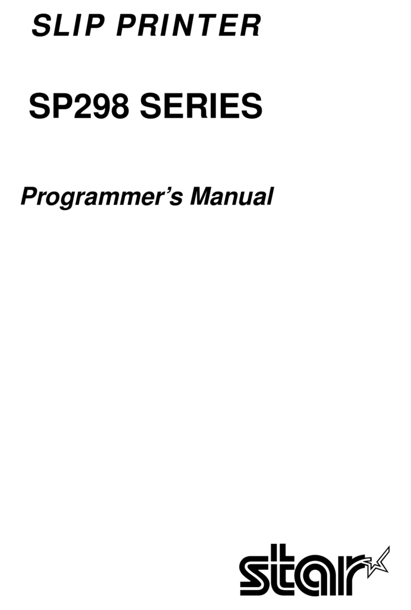 Star Micronics SLIP SP298 SERIES Operating and maintenance manual