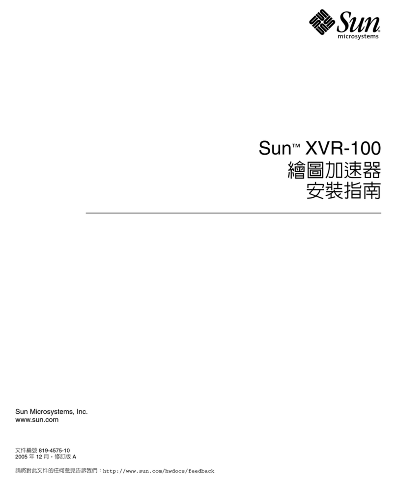 Sun Microsystems Sun XVR-100 user manual