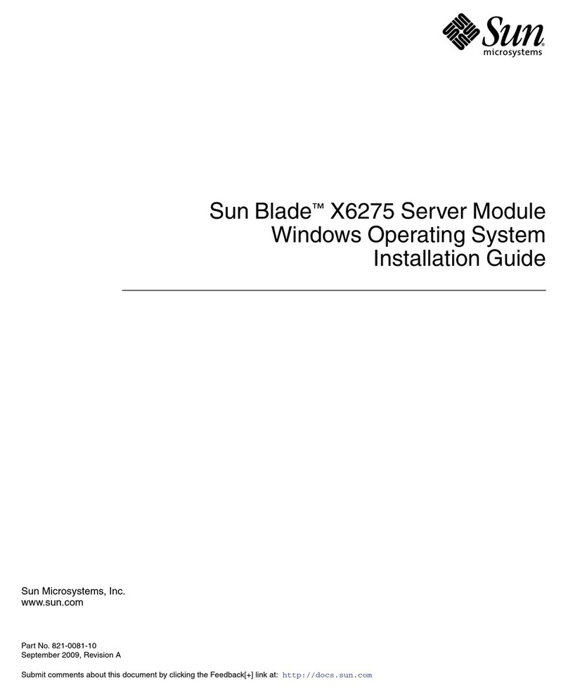 Sun Microsystems Blade X6275 User manual