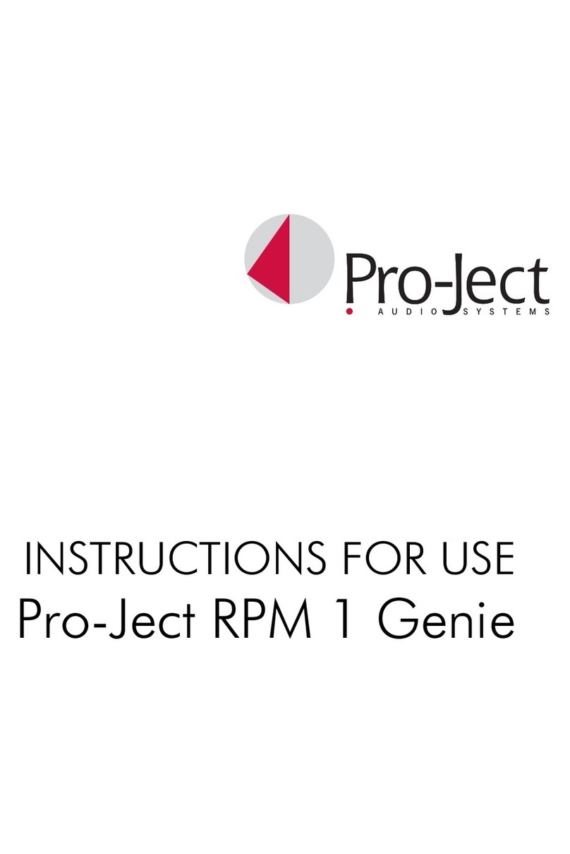 Sumiko Pro-Ject RPM 1 Genie Instructions for use