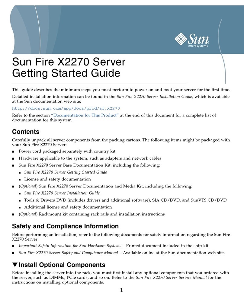 Sun Microsystems Sun Fire X2270 Getting started guide