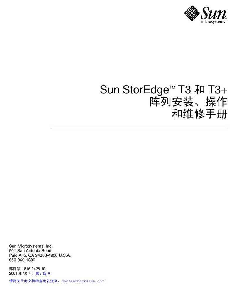 Sun Microsystems Sun StorEdge T3 User manual