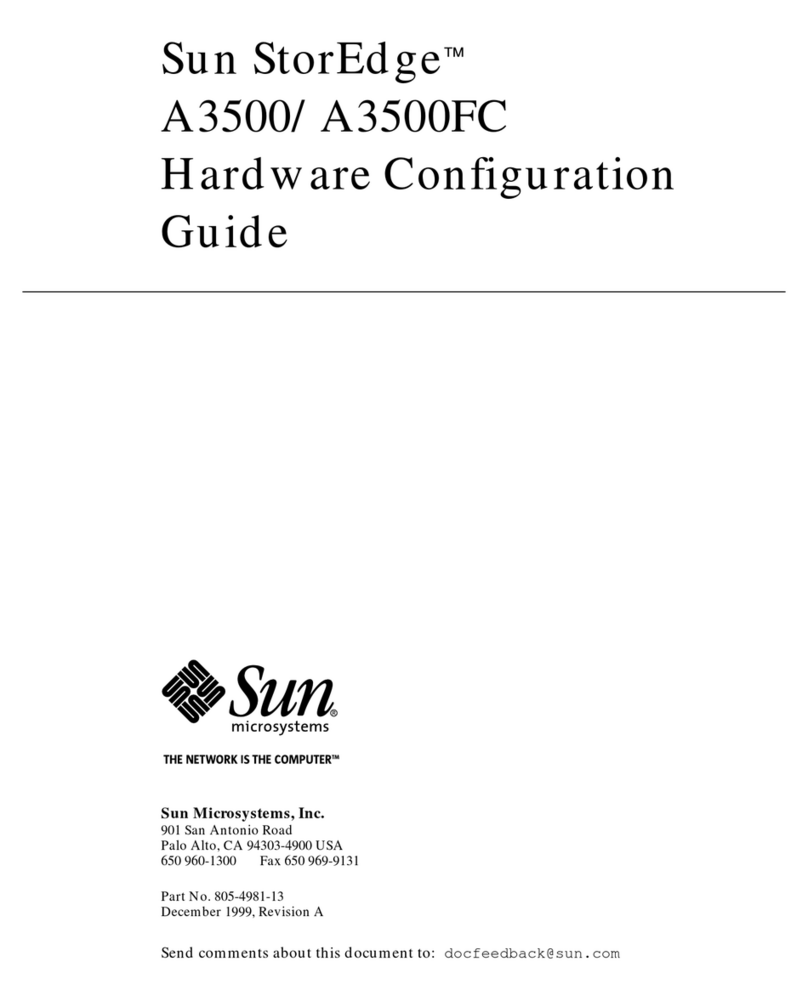 Sun Microsystems Sun StorEdge A3500FC User manual Sun Microsystems Sun StorEdge A3500FC User manual