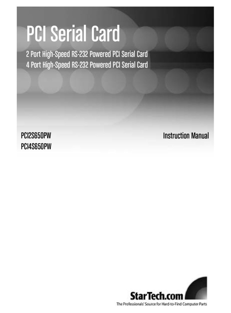 StarTech.com PCI2S650PW User manual