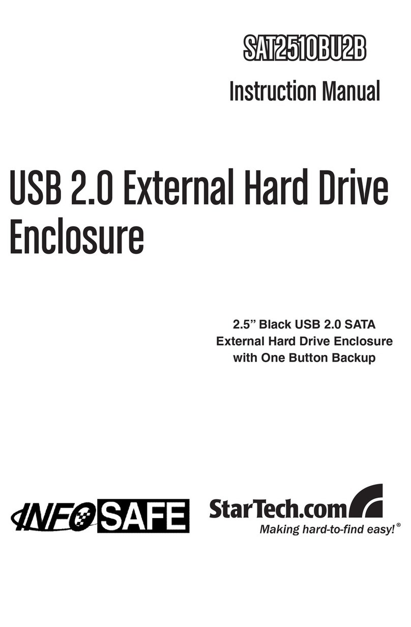 StarTech.com InfoSafe SAT2510BU2B User manual StarTech.com InfoSafe SAT2510BU2B User manual