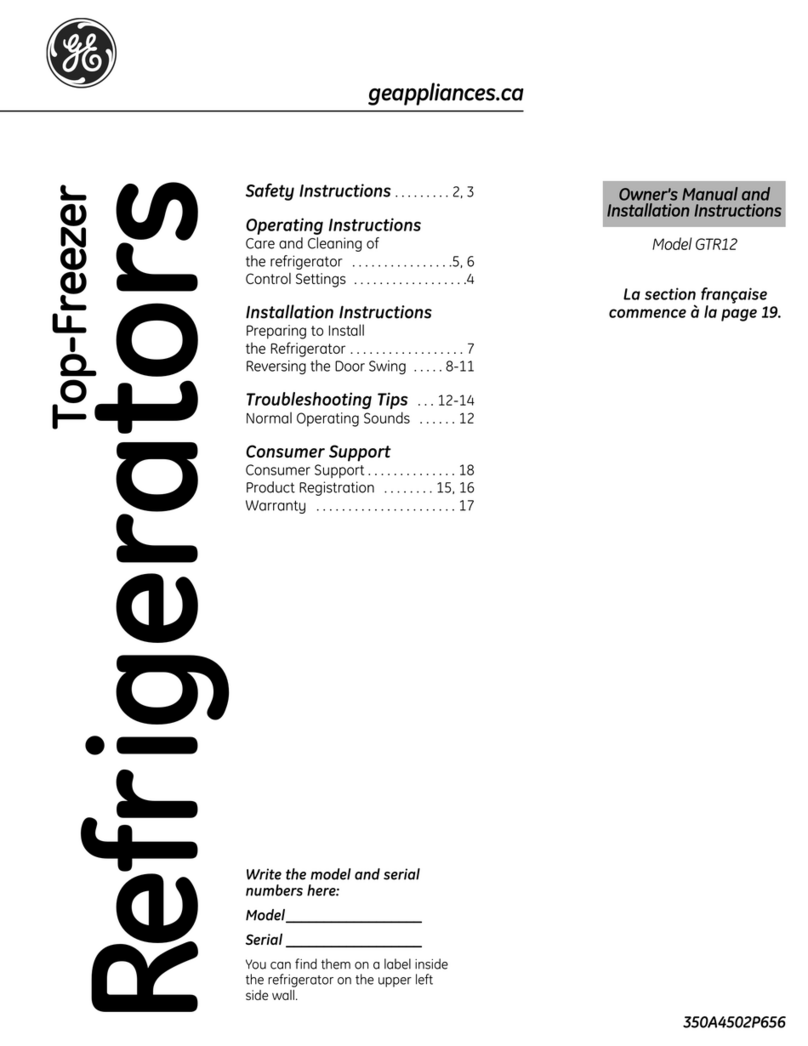 GE GTR12 and Operating instructions