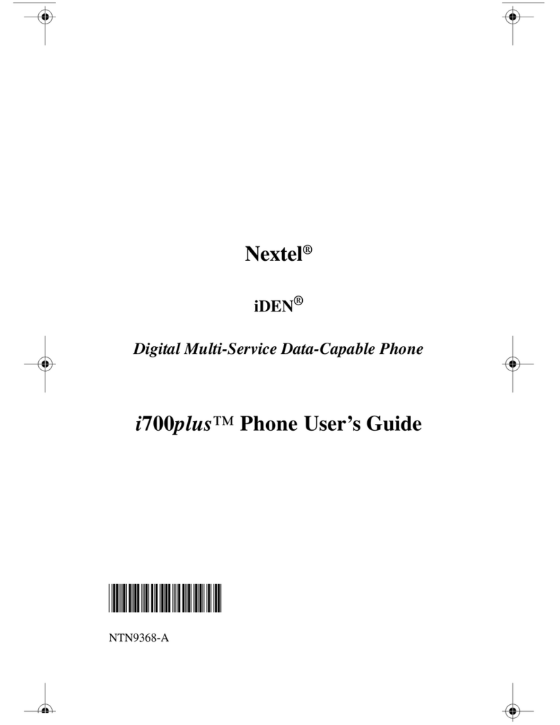 Motorola iDEN i700plus User manual