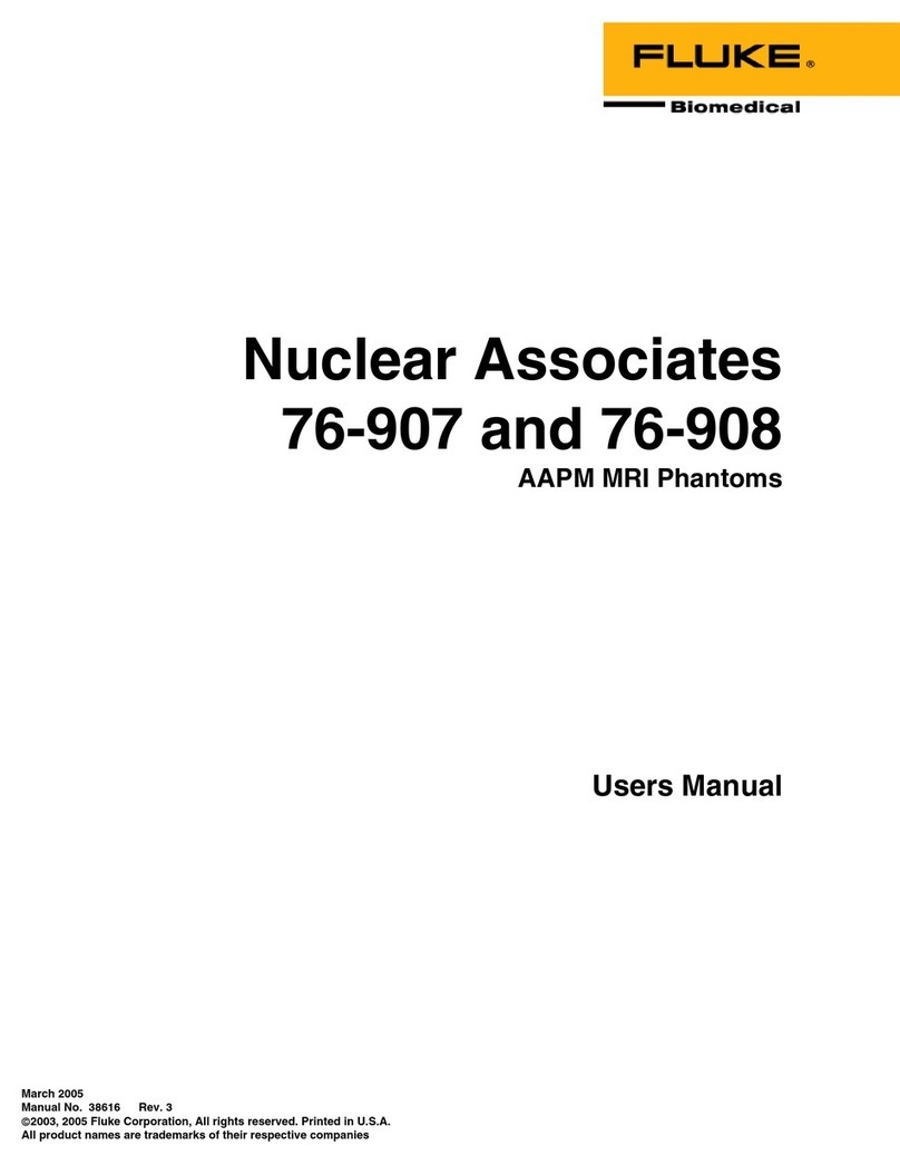 Fluke Nuclear Associates 76-907 User manual