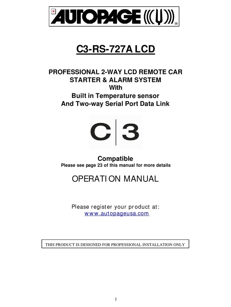 Auto Page C3-RS-727A LCD User manual