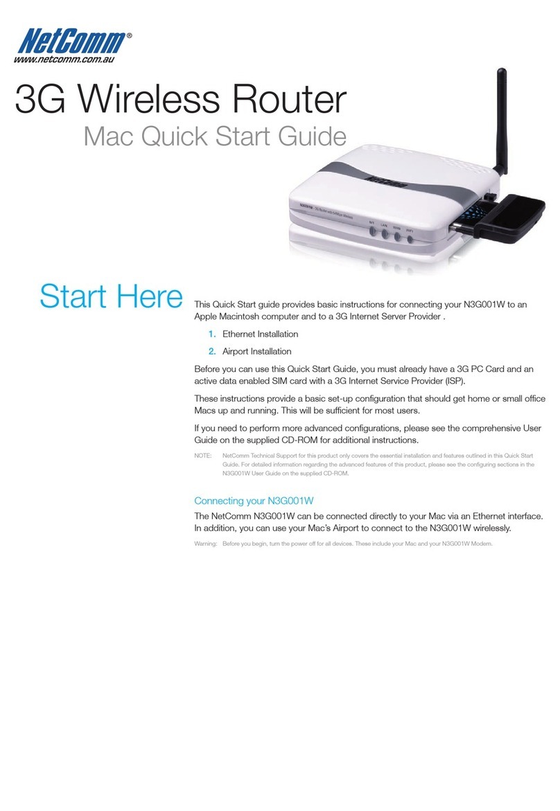 NetComm N3G001W User manual