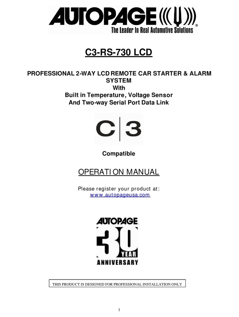Auto Page C3-RS-730 LCD User manual