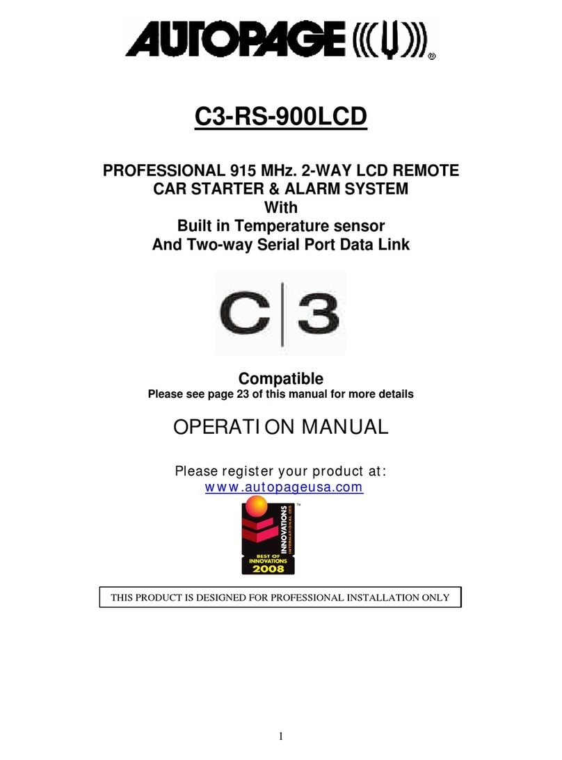 Auto Page C3-RS-900LCD User manual