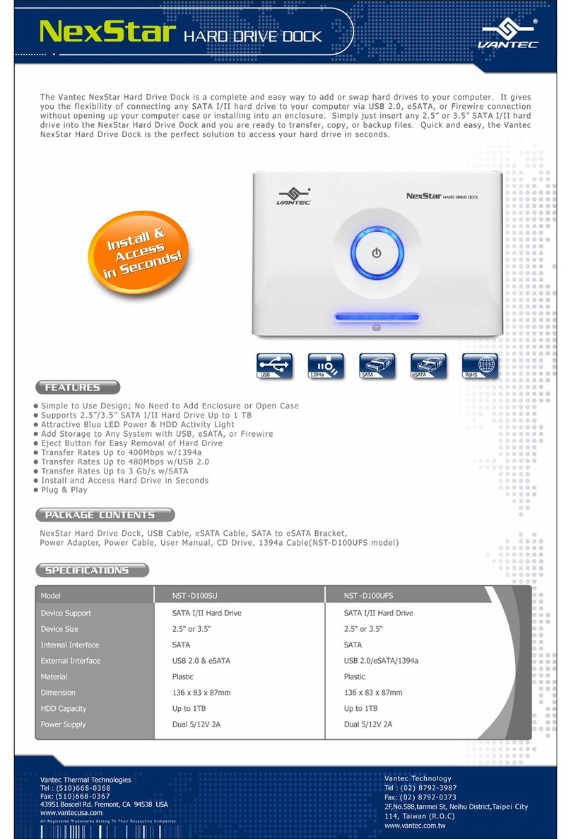 Vantec Vantec NST-D100SU User manual