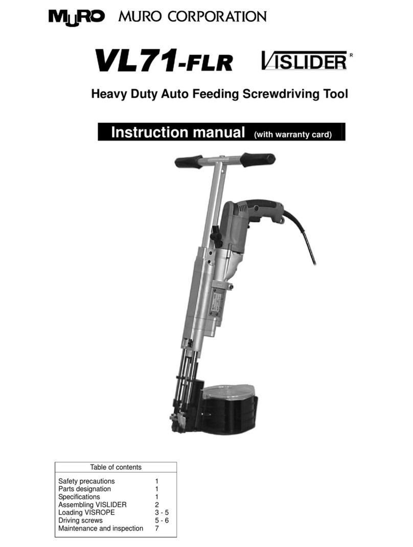 MURO VISLIDER VL71-FLR User manual