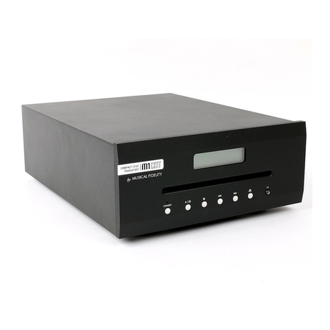 Musical Fidelity M1CDT Compact Disc transport Instructions for use