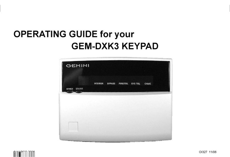 Gemini GEM-DXK3 User manual