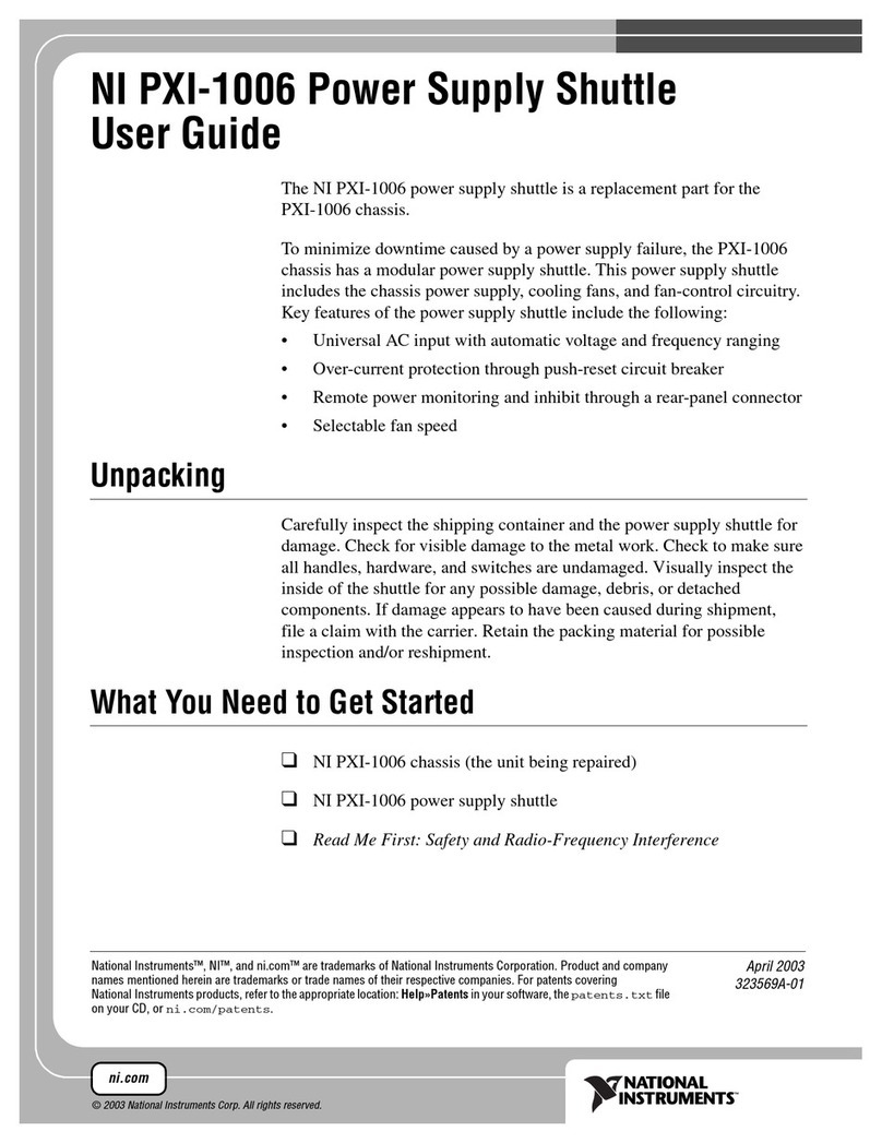 National Instruments NI PXI-1006 user guide