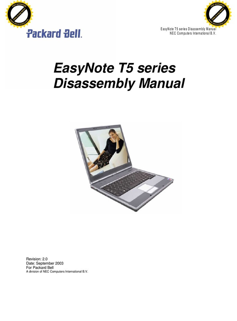 Packard Bell EasyNote T5 SEries Installation instructions