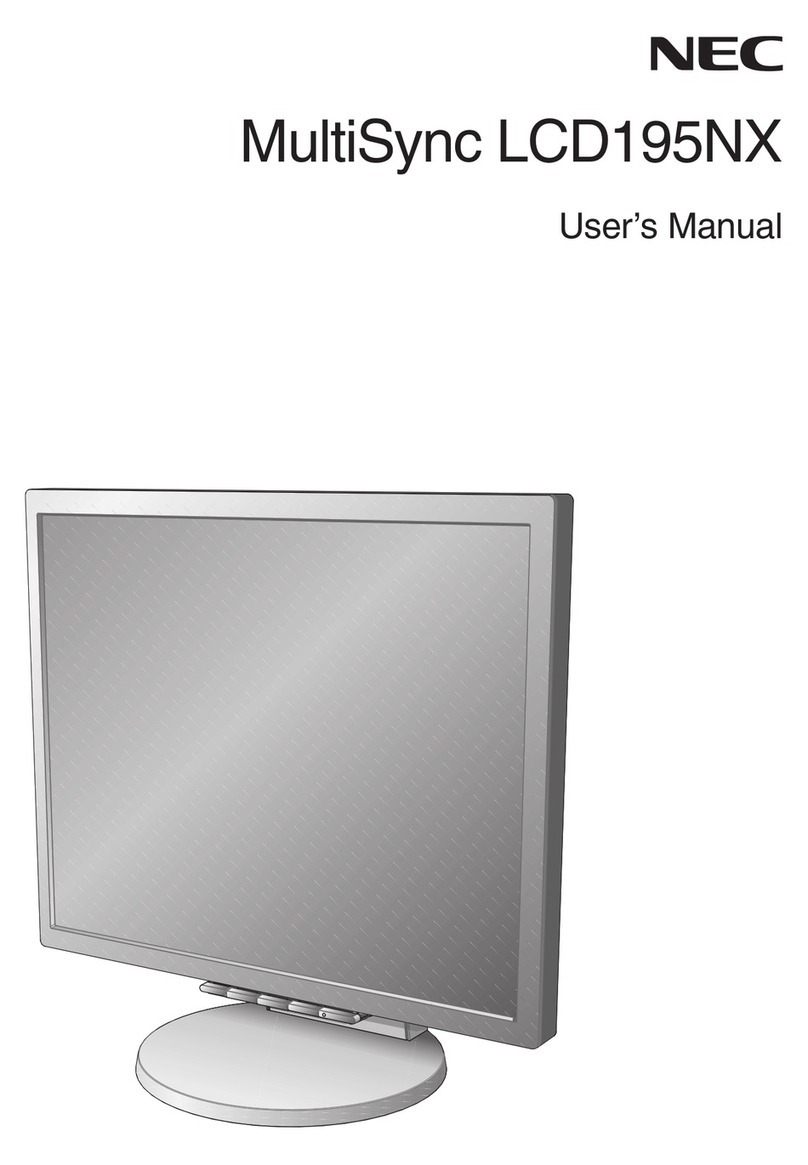 NEC MultiSync LCD195NX User manual