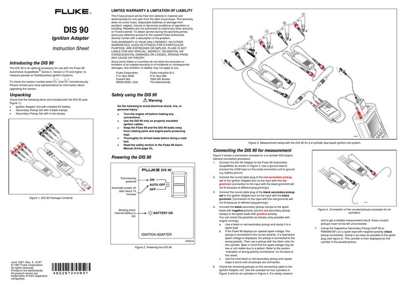Fluke DIS 90 User manual