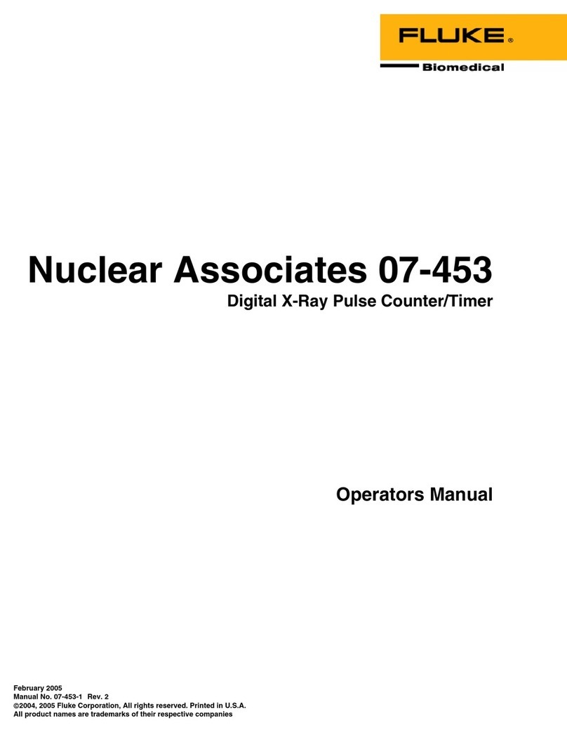 Fluke Nuclear Associates 07-453 User manual