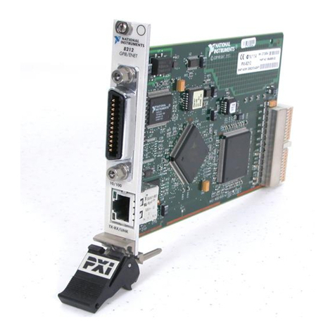 National Instruments PCI/PXI ETHERNET ADAPTERS User manual