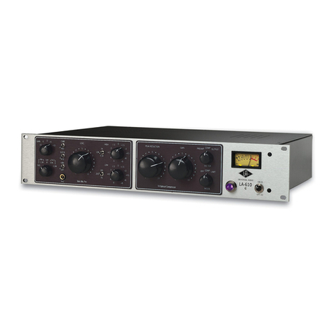 Universal Audio LA-610 MkII User manual