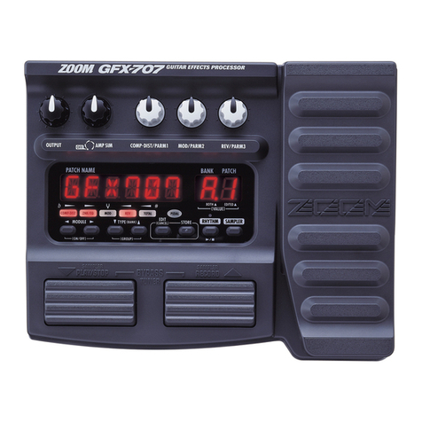 Zoom GFX-707 Operation manual