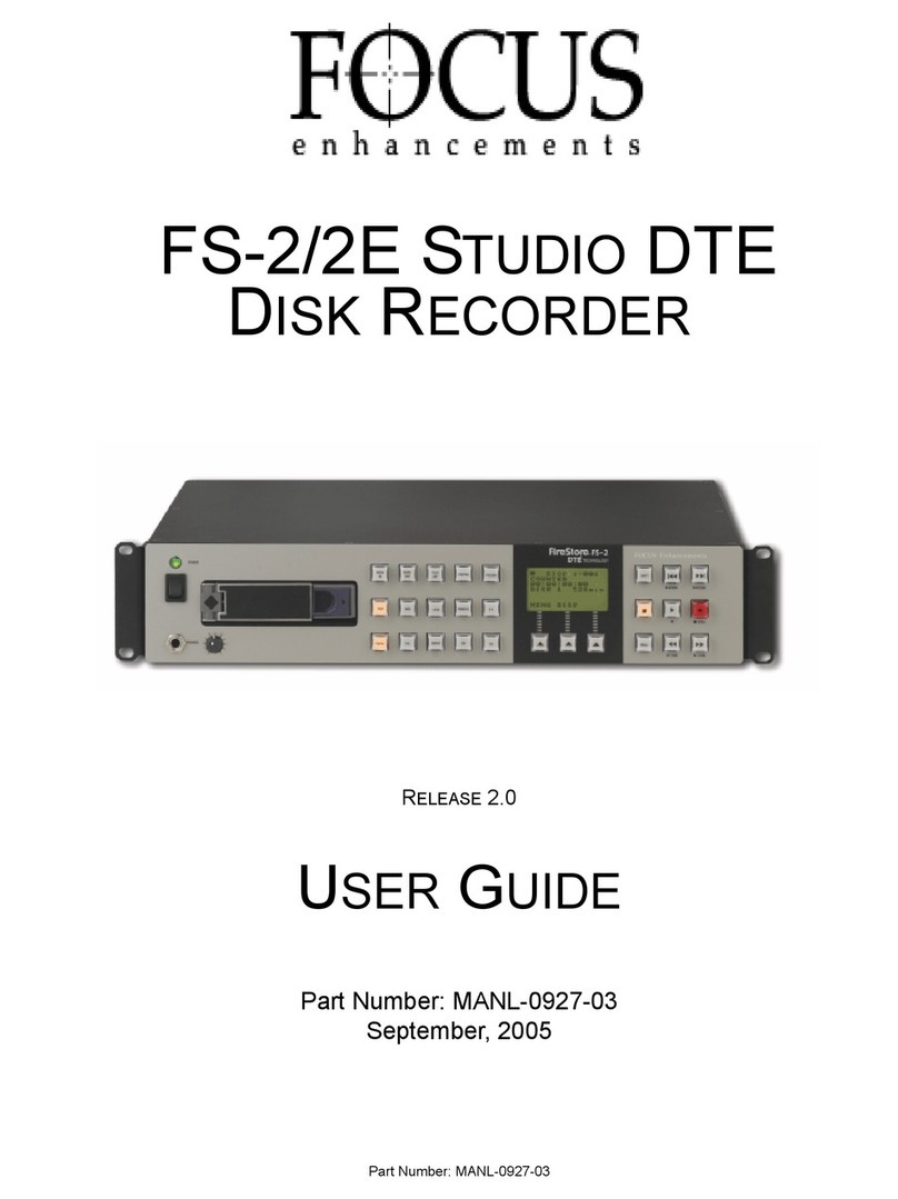 foc.us FS-2/2E STUDIO DTE User manual