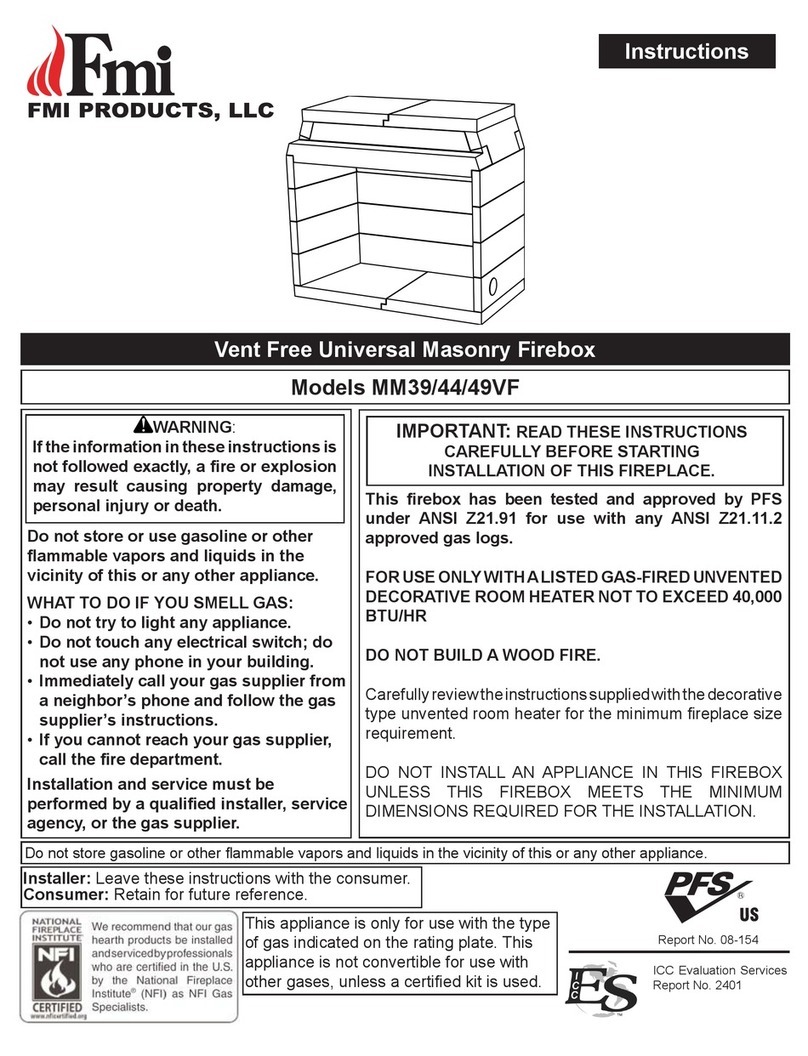 FMI Masonry MM39 User manual
