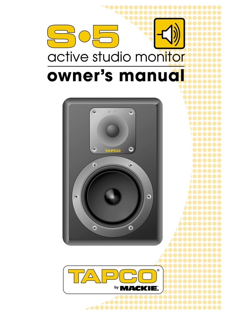 Tapco S-5 owner's manual