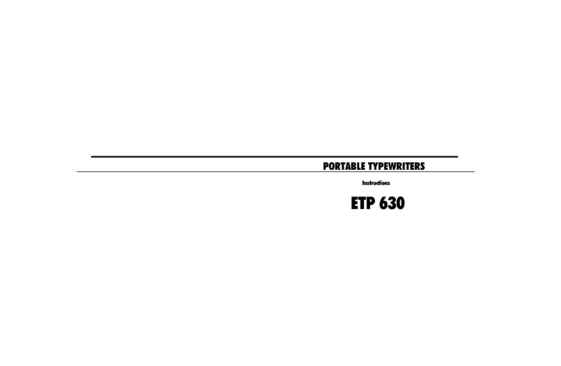 Olivetti ETP 630 instructions