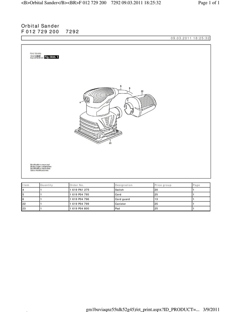 Skil Orbital Sander User manual Skil Orbital Sander User manual