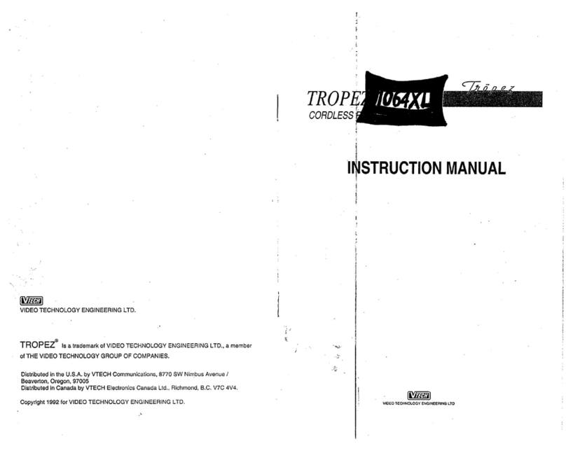 V-tech Tropez 1064 XL User manual