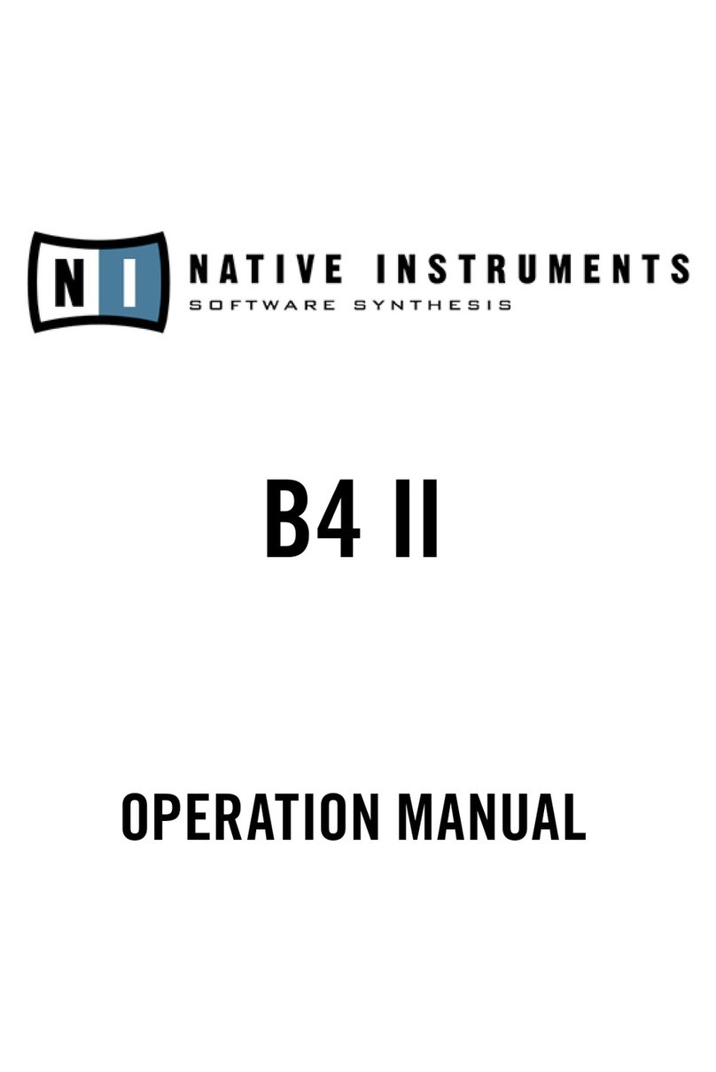 Native Instruments B4 II Operation manual