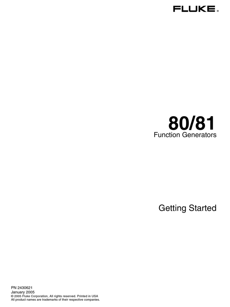 Fluke 80 Series V Getting started guide