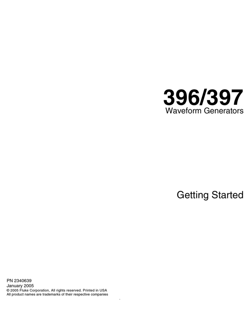 Fluke 396 User manual