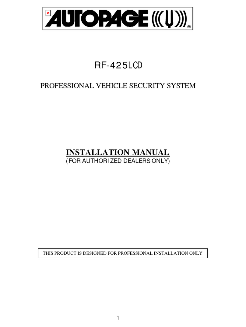 Auto Page RF-425LCD User manual