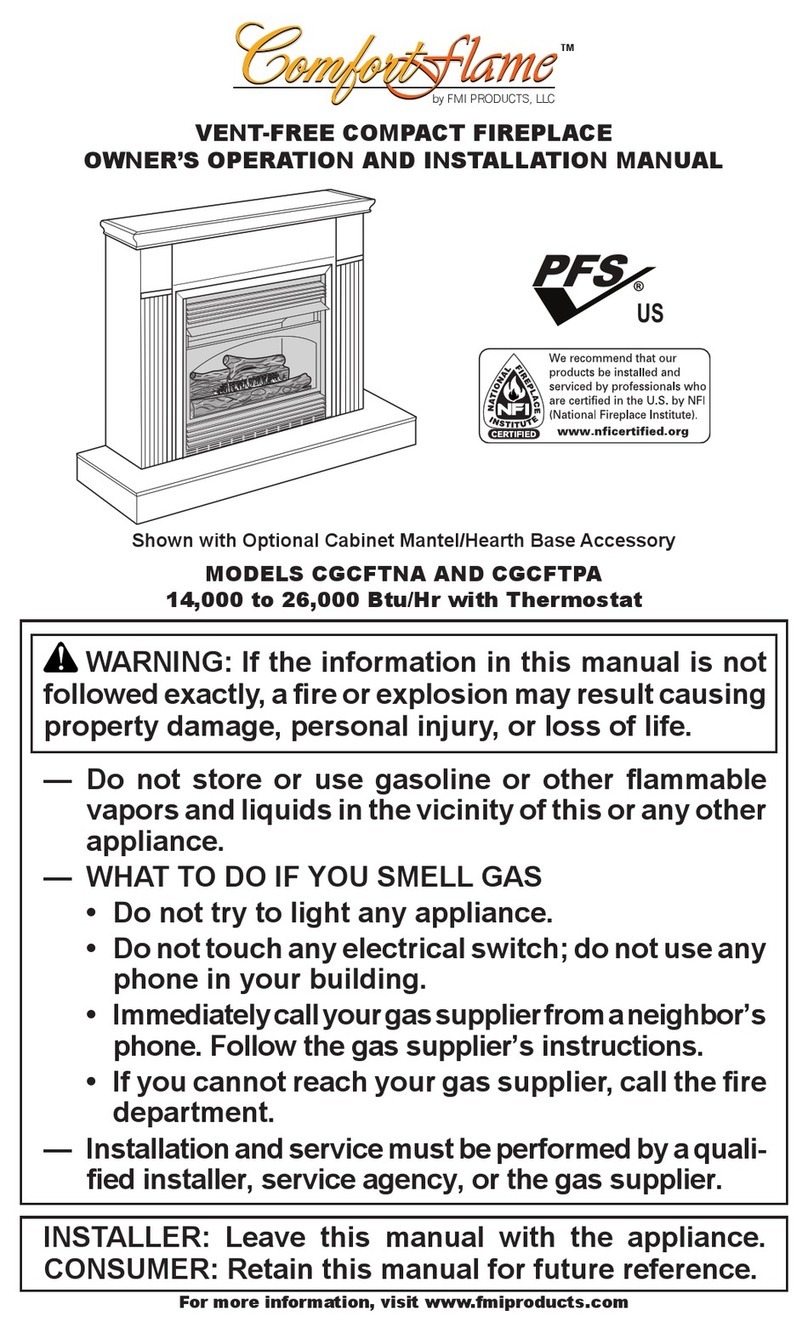 Comfortflame CGCFTNA Safety guide
