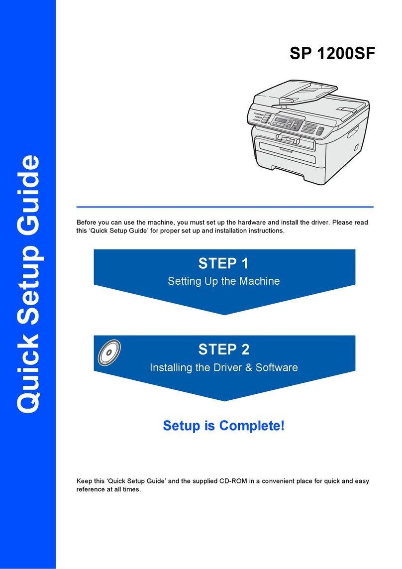 Ricoh Aficio SP 1200SF User manual