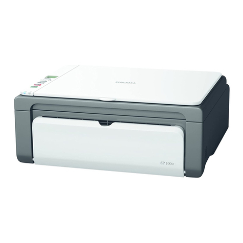 Ricoh Aficio SP 100SU e User manual
