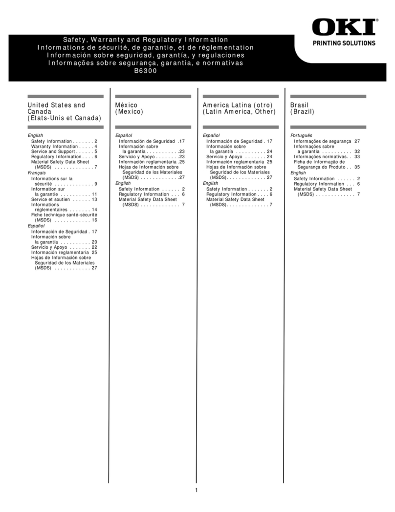 Oki B6300 Series User manual