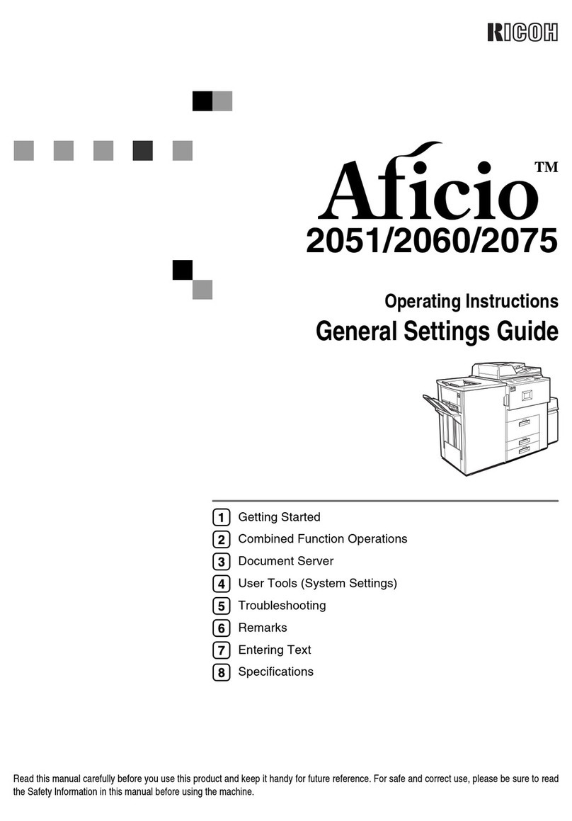 Ricoh AFICIO2060 - Aficio 2060 B/W Laser User instructions