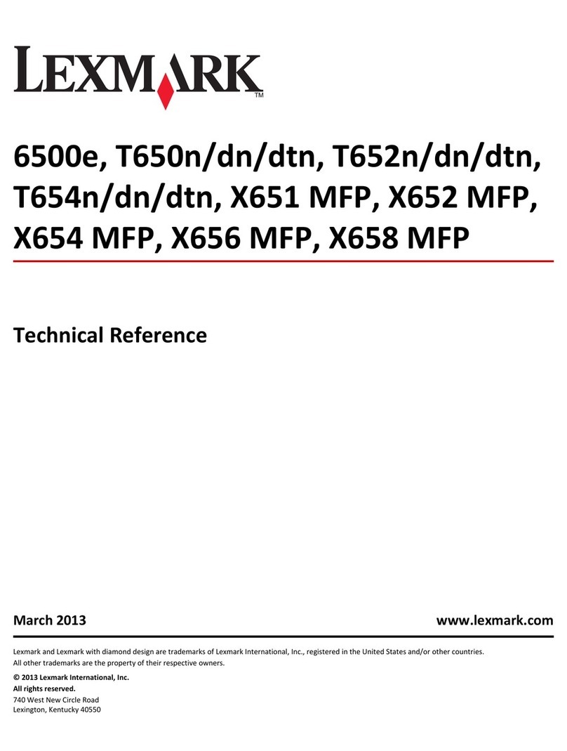 Lexmark MX6500e 6500e Use and care manual