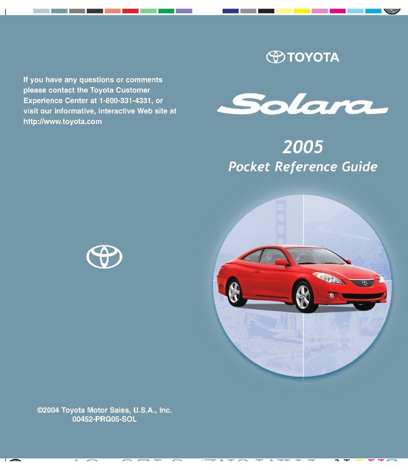 Toyota Solara  guide User manual