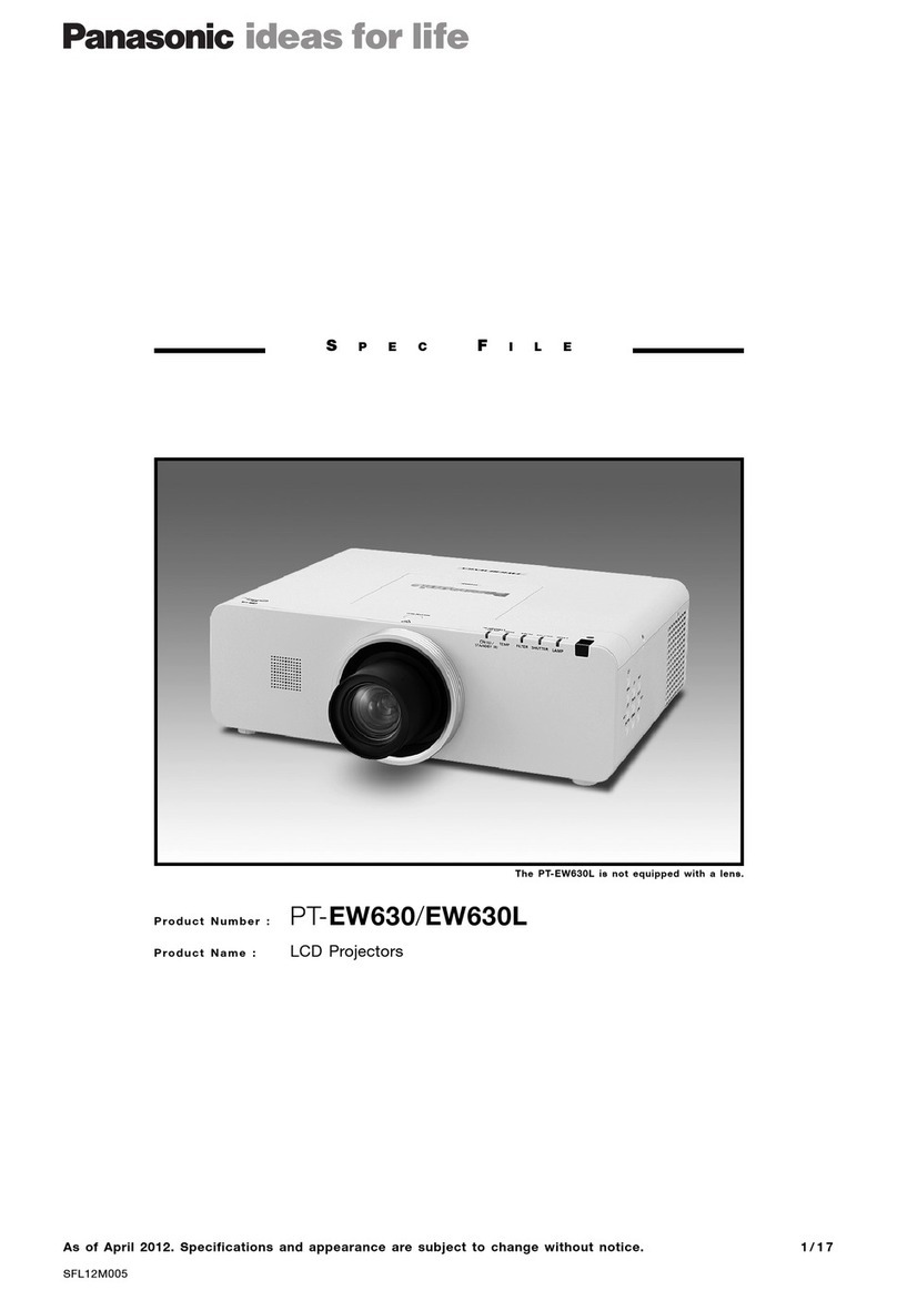 Panasonic PT-EW630U specification