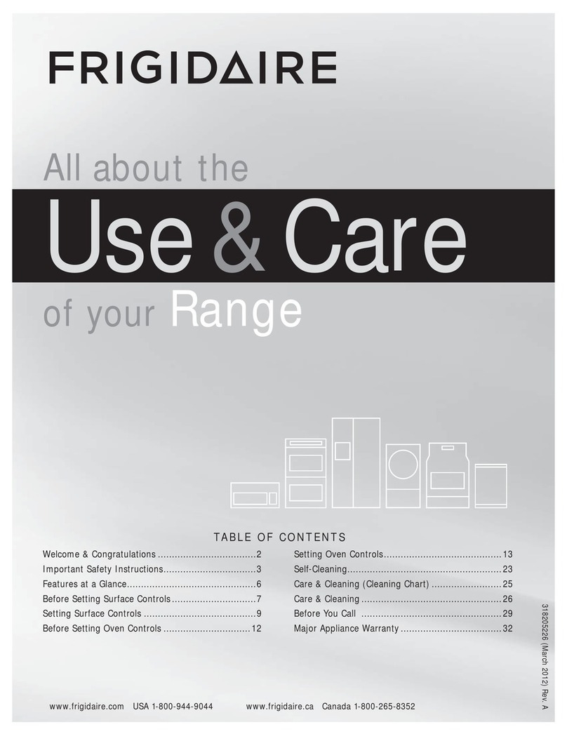 Frigidaire FGEF302TNF User manual