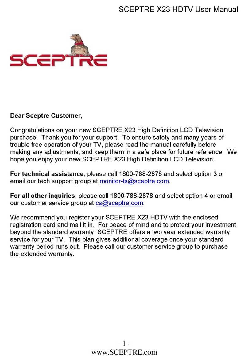 Sceptre X23 User manual